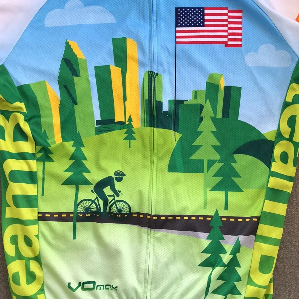 TEAM BP / MS RIDE Full-Zip Cycling Spinning Jersey - Picture 4 of 12